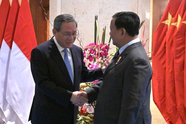 Presiden Republik Indonesia Prabowo Subianto dan Perdana Menteri (PM) Tiongkok Li Qiang di Jakarta