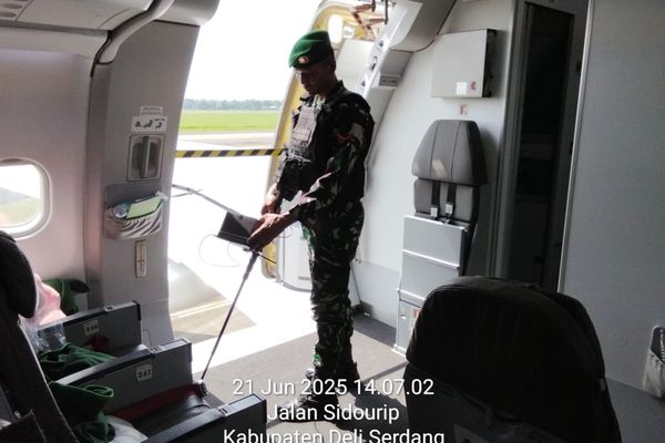 TNI Pastikan Keamanan Ancaman Bom di Saudia Arabia Airlines SV5688, Pesawat Kembali Lanjutkan Penerbangan Menuju Surabaya dengan Aman