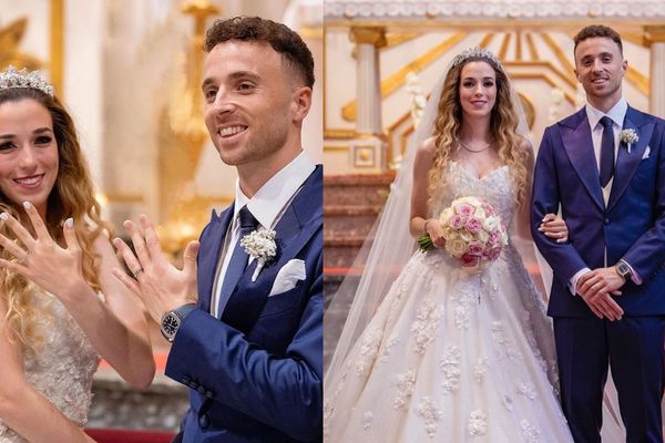 Diogo Jota dan istrinya Rute Cardoso.