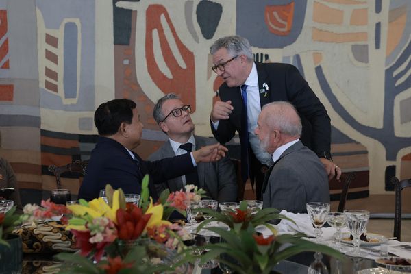 Presiden Prabowo Hadiri Jamuan Santap Siang Kenegaraan Bersama Presiden Lula di Brasilia