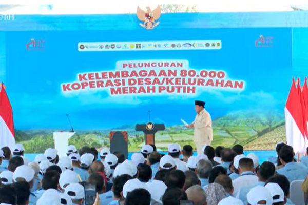 Prabowo Subianto Resmikan Koperasi Desa Merah Putih