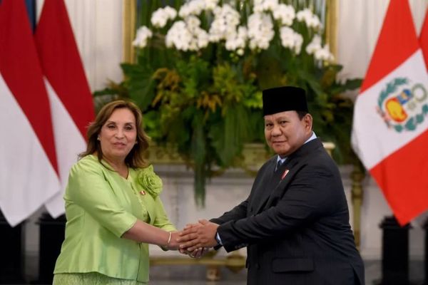 Presiden Prabowo bersama Presiden Peru