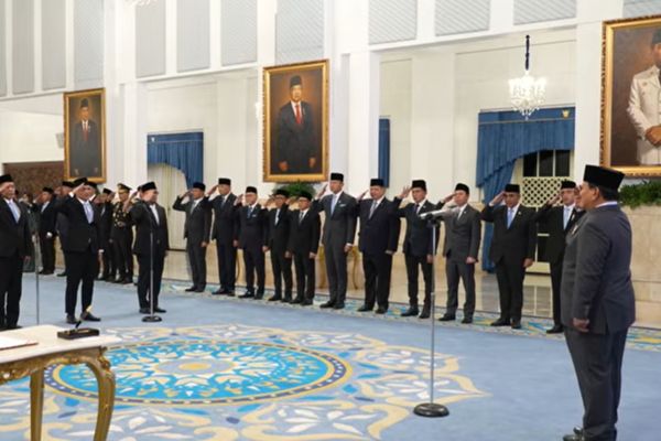 Presiden Prabowo lantik menteri dan wakil menteri baru