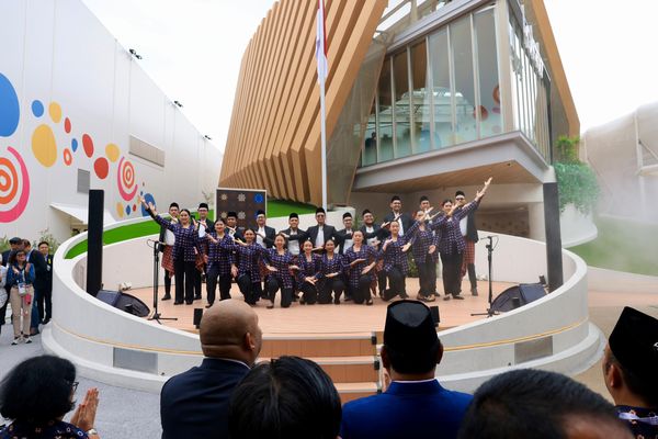 Presiden Prabowo Datang ke Paviliun Indonesia Osaka Expo 2025