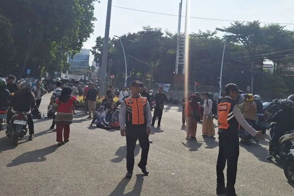 Penertiban Pedagang di Jalan Barito