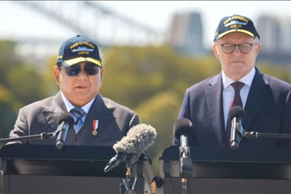 Pernyataan Pers Prabowo Subianto dan PM Australia Albanese