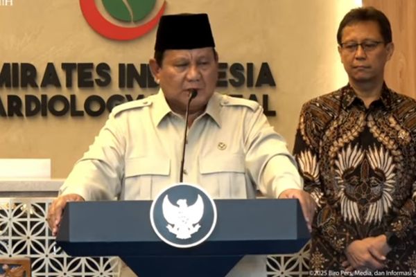 Presiden Prabowo Meresmikan Rumah Sakit Kardiologi Emirates-Indonesia di Solo