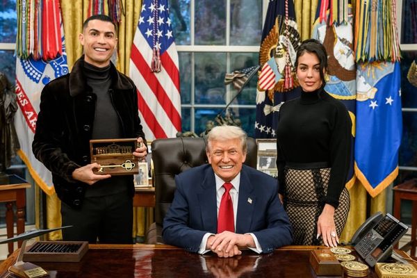 Ronaldo Bertemu Donald Trump di Gedung Putih