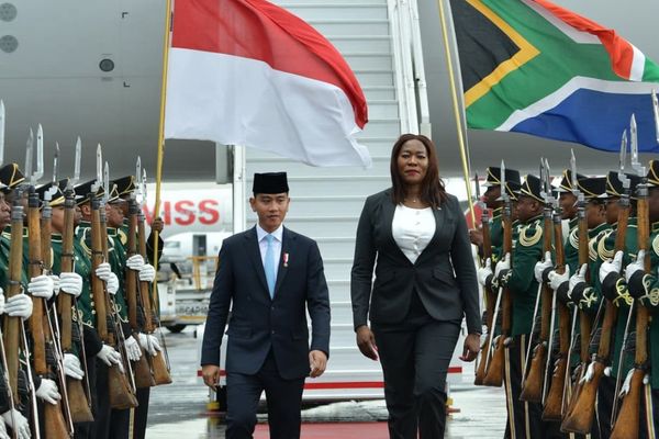 Tiba di Johannesburg, Wapres Gibran Disambut Menteri Energi Afrika Selatan dan Tarian Pantsula