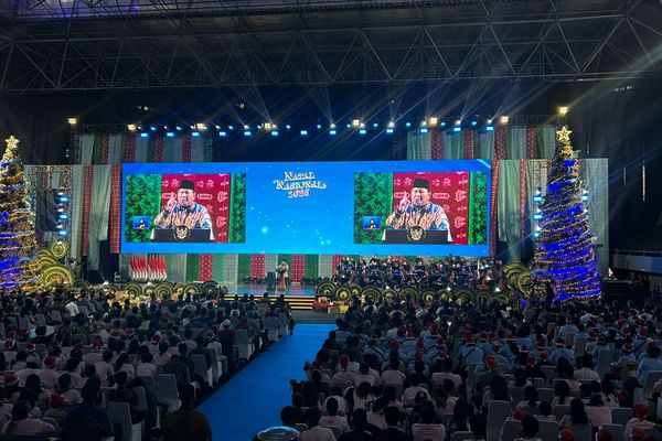 Prabowo Subianto di Natal Nasional