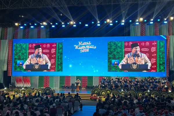 Prabowo Subianto di Natal Nasional