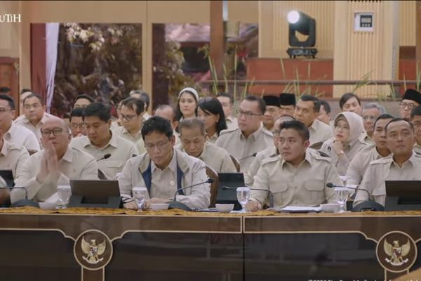 Menteri Kabinet Merah Putih di Hambalang