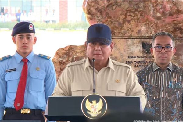 Presiden Prabowo Resmikan SMA Taruna Nusantara Malang