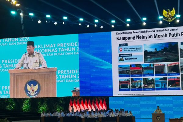 Taklimat Prabowo di Rakornas Gubernur hingga Wali Kota se-Indonesia