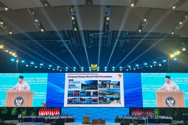 Prabowo Subianto di Rakornas Pemerintah Pusat dan Daerah