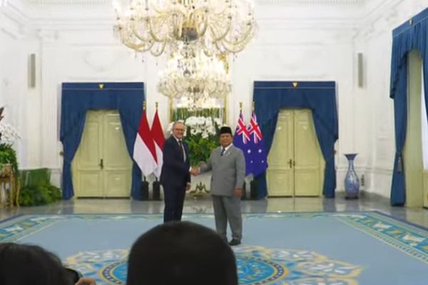 Prabowo Sambut PM Australia Anthony Albanese di Istana Merdeka