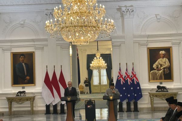 Presiden Republik Indonesia Prabowo Subianto dan Perdana Menteri Australia Anthony Albanese