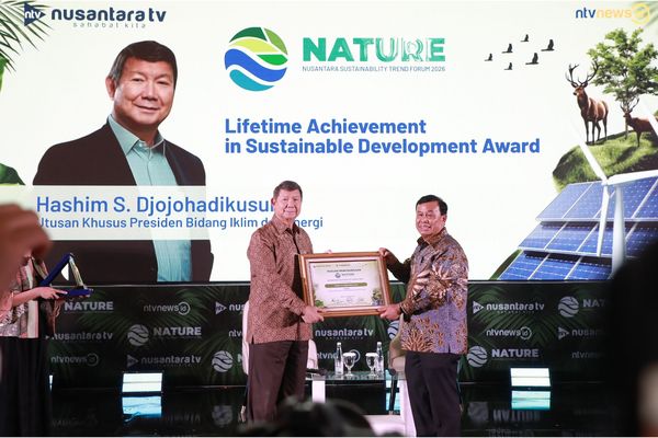 Utusan Khusus Presiden Bidang Iklim dan Energi, Hashim Djojohadikusumo di acara Nature 2026