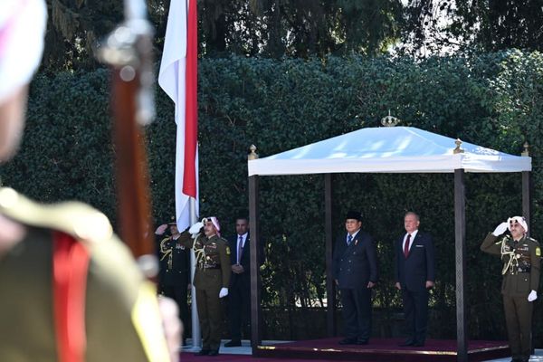 Prabowo Subianto dan Raja Abdullah II