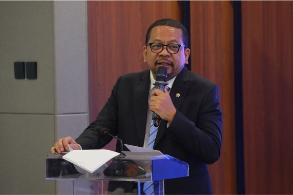 Kepala Staf Kepresidenan M Qodari diacara forum diskusi di Nusantara TV