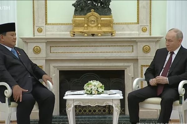 Presiden Prabowo Subianto bertemu Presiden Rusia Vladimir Putin di Moskow