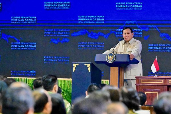 Prabowo Sampaikan Pengarahan pada Ketua DPRD Seluruh Indonesia