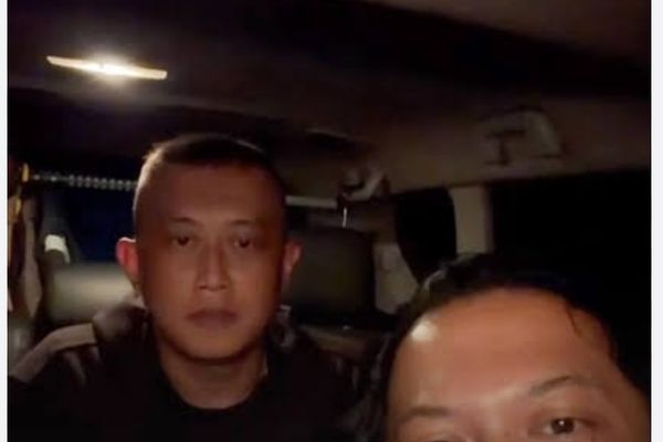 Taufik Hidayat yang berhasil ditangkap polisi. 
