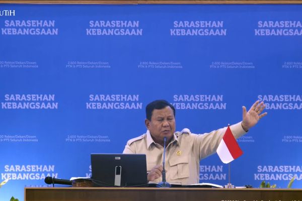 Prabowo Subianto di Penutupan Sarasehan Kebangsaan