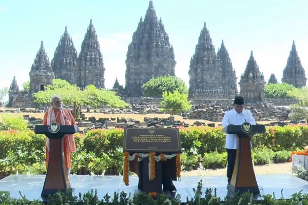 Presiden Prabowo Subianto dan Perdana Menteri (PM) India Narendra Modi