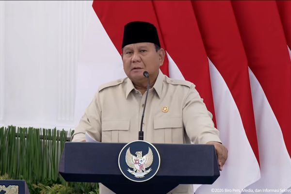 Prabowo Subiatano dalam Groundbreaking PSN Blok Masela