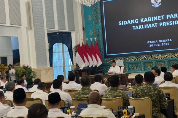 Prabowo Subianto Pimpin Sidang Kabinet Paripurna di Istana Negara