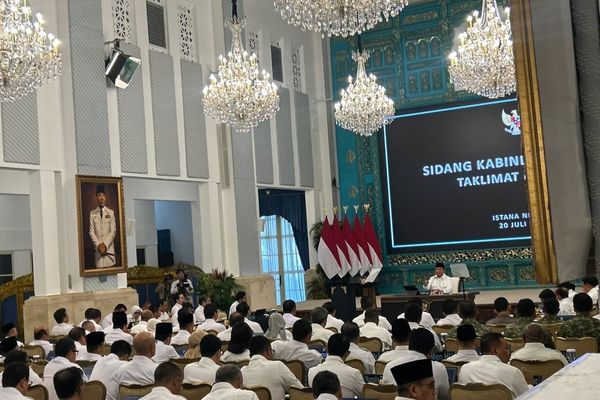 Prabowo Subianto Pimpin Sidang Kabinet Paripurna di Istana Negara