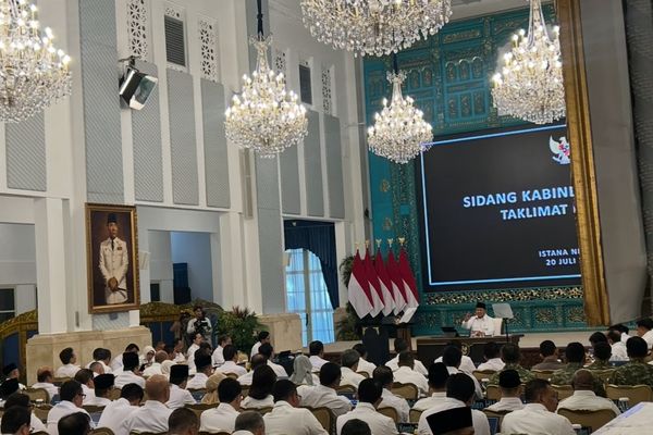 Prabowo Subianto Pimpin Sidang Kabinet Paripurna di Istana Negara