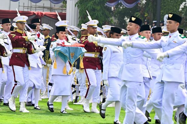 Suasana Istana Jakarta, pada peringatan Hari Ulang Tahun (HUT) ke-81 Kemerdekaan Republik Indonesia menjadi pengalaman yang tak terlupakan bagi para generasi muda yang mendapat kesempatan tampil di hadapan Presiden Prabowo Subianto