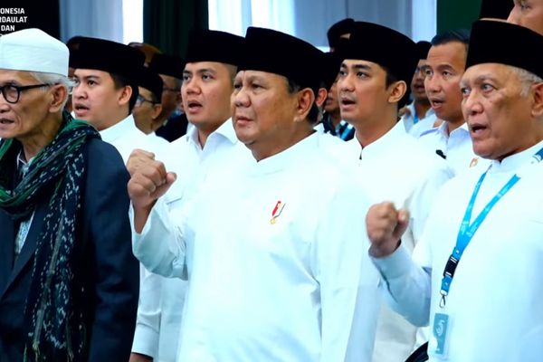 Prabowo Hadiri Penutupan Muktamar ke-35 NU di Jombang