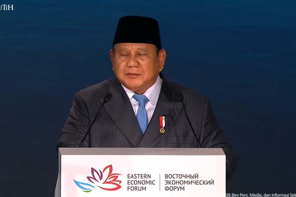 Prabowo Subianto di Eastern Economic Forum