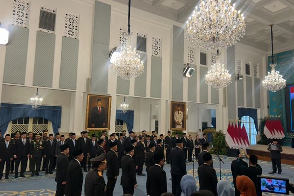 Prabowo Subianto Lantik Kabinet Merah-Putih, Kapolri dan Kepala Lembaga