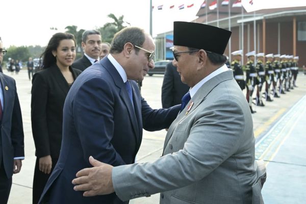 Presiden Mesir Bertemu Presiden Prabowo di Istana