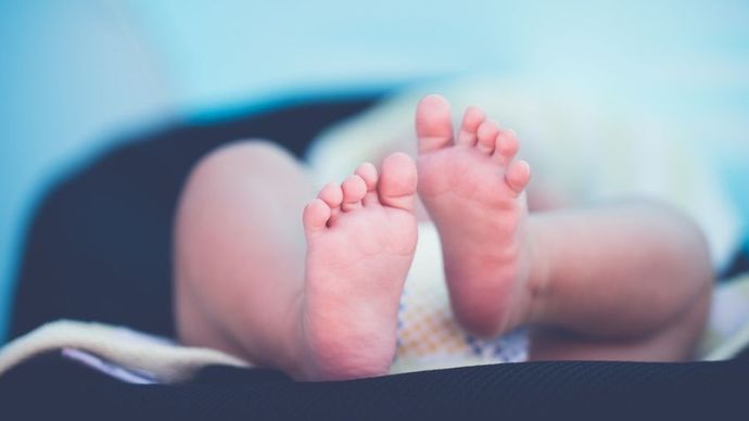 Ilustrasi kaki bayi 