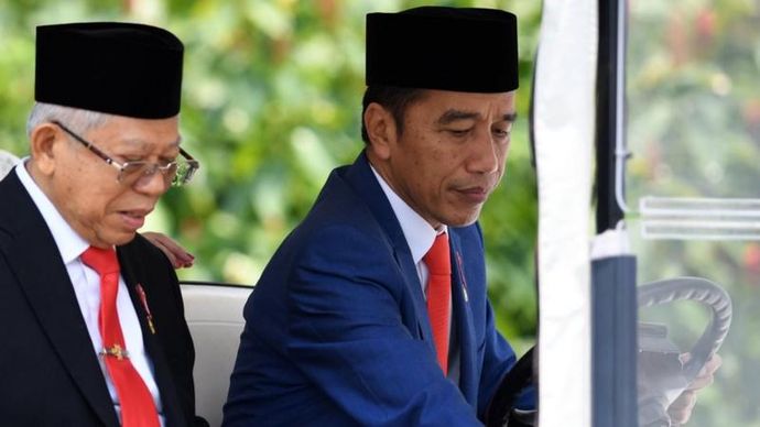 Presiden Jokowi dan Wapres Ma'ruf Amin. (Antara) 