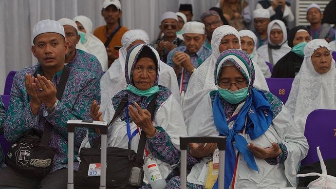 Jemaah haji Indonesia. (Antara) 