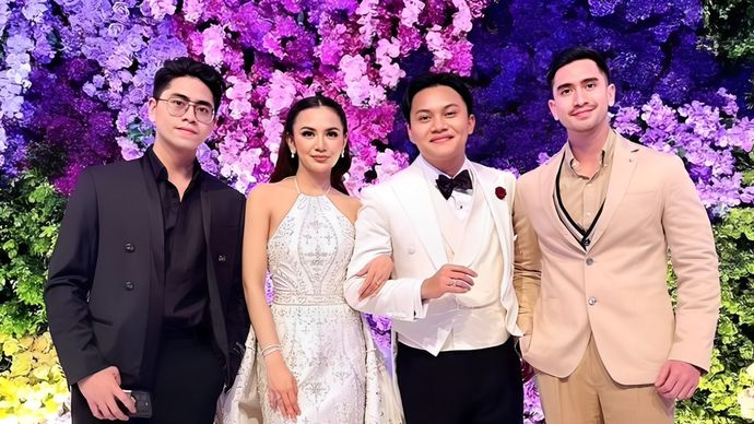 Verrell Bramasta di Pernikahan Rizky Febian dan Mahalini <b>(Tangkapan Layar: Instagram)</b>