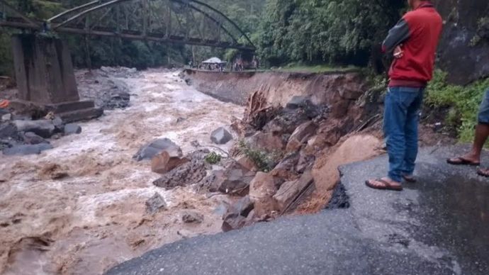 Banjir bandang Sumbar. (Antara) 