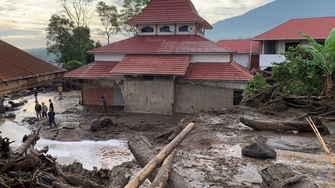 Banjir bandang Sumbar. (Dok. BNPB) 