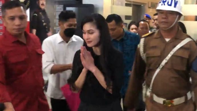 Sandra Dewi  <b>(Ntvnews.id/ Adiansyah)</b>