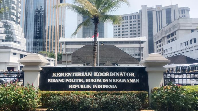 Kantor Kemenkopolhukam <b>(ntvnews.id / Bagas)</b>