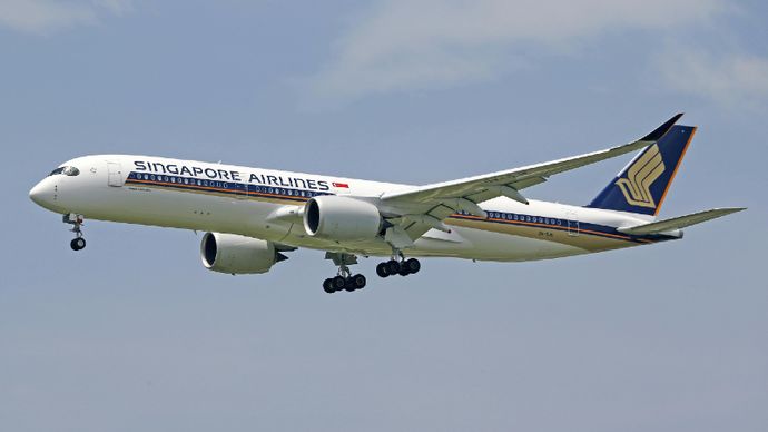 Pesawat Singapore Airlines.