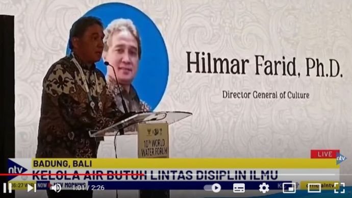 Dirjen Kebudayaan Kemendikbudristek Hilmar Farid/Foto: tangkapan layar NTV