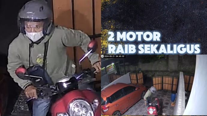 Pencurian motor di Jalan Murni, Kecamatan Pancoran Mas