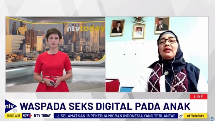 Ketua Dewan Pakar Federasi Serikat Guru Indonesia (FSGI), Retno Listyarti saat menjadi narasumber pada program NTV Today di Nusantara TV, Rabu (22/5/2024). 